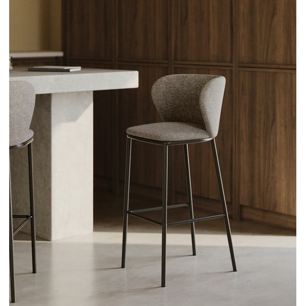 Šviesiai rudos spalvos baro kėdė, 102 cm Ciselia - Kave Home-image-1