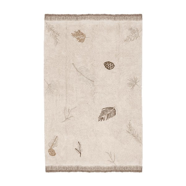 Skalbiamas/rankų darbo iš medvilnės vaikiškas kilimas kreminės spalvos 170x240 cm Pine Forest – Lorena Canals