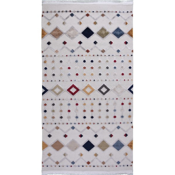 Smėlio spalvos kilimas su medvilnės mišiniu Vitaus Milas, 200 x 290 cm