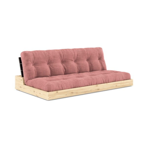 Sulankstoma sofa iš kordinio velveto rožinės spalvos 196 cm Base – Karup Design