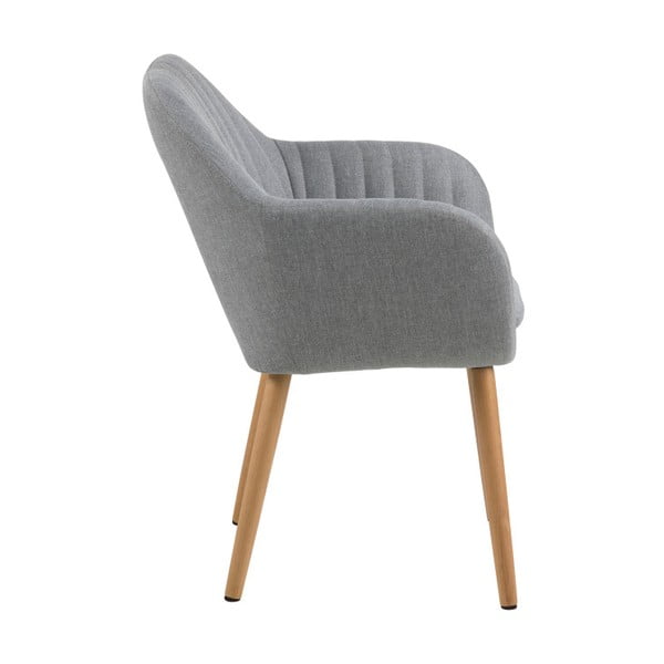 Šviesiai pilka valgomojo kėdė Actona Emilia -image-1