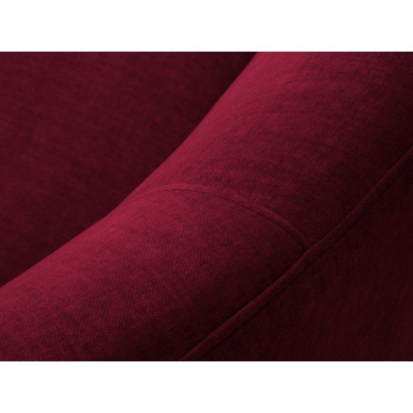 Bordo spalvos sofa su dešiniuoju kampu Mazzini Sofas Debbie, 210 x 79 cm-image-1