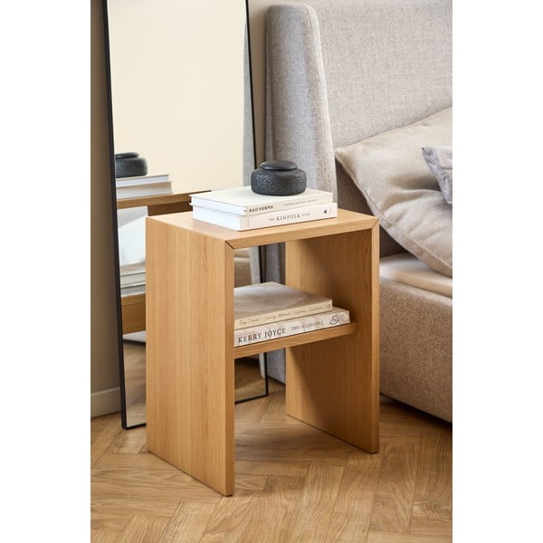 Naktinis staliukas natūralios spalvos iš ąžuolo Arlon – Actona-image-1