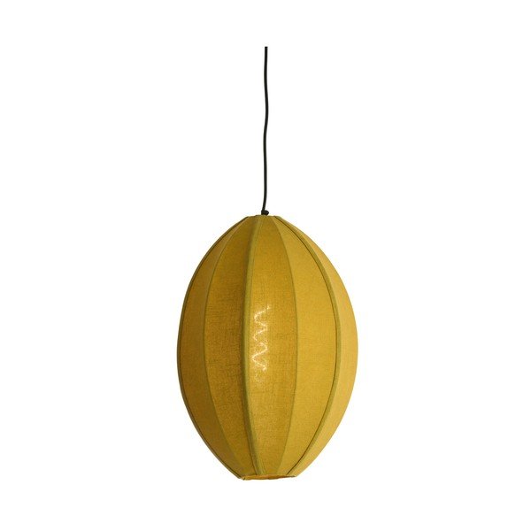 Žalios spalvos kabantis šviestuvas su tekstiliniu gaubtu Milatos – Light & Living-image-2