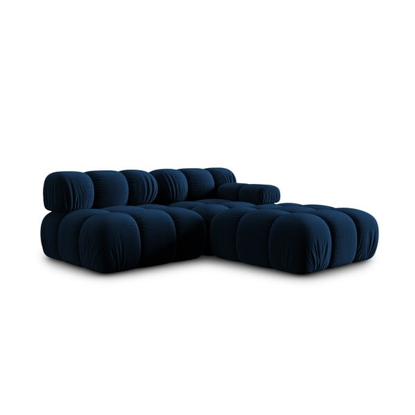 Sofa mėlynos spalvos iš velveto 282 cm Bellis – Micadoni Home-image-4
