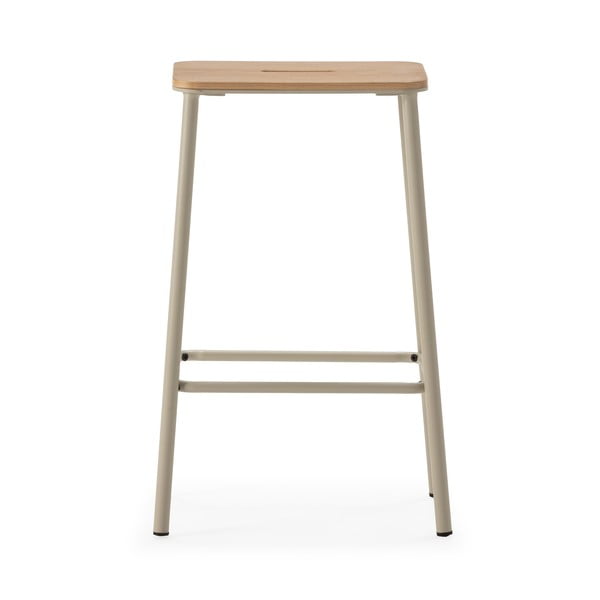 Kreminės spalvos baro kėdžių komplektas 2 vnt. (sėdynės aukštis 65 cm) Abba – Marckeric-image-2