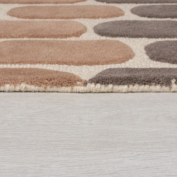 Rudos ir smėlio spalvos vilnonis kilimas Flair Rugs Fossil, 200 x 290 cm-image-3