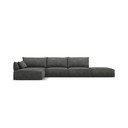 Pilka kampinė sofa (kairysis kampas) Vanda - Mazzini Sofas