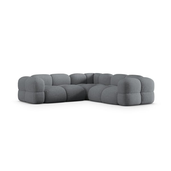 Pilkos spalvos kampinė sofa Loretto – Cosmopolitan Design-image-2