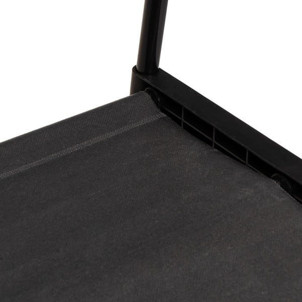 Juodos spalvos iš metalo su ratukais drabužių kabykla 84x43x156 cm – Casa Selección-image-3