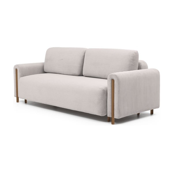 Smėlio spalvos iš kordinio velveto sulankstoma/su sandėliavimo vieta sofa 244 cm Arcadova – ELTAP-image-2