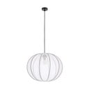 Baltos spalvos kabantis šviestuvas ø 52 cm su tekstiliniu gaubtu Mellow – Candellux Lighting