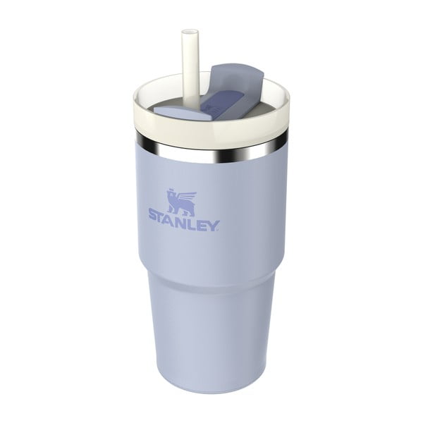 Violetinės spalvos iš nerūdijančio plieno su šiaudeliu termosas 600 ml Quencher H2.0 FlowState Tumbler Dew Drop – Stanley-image-1