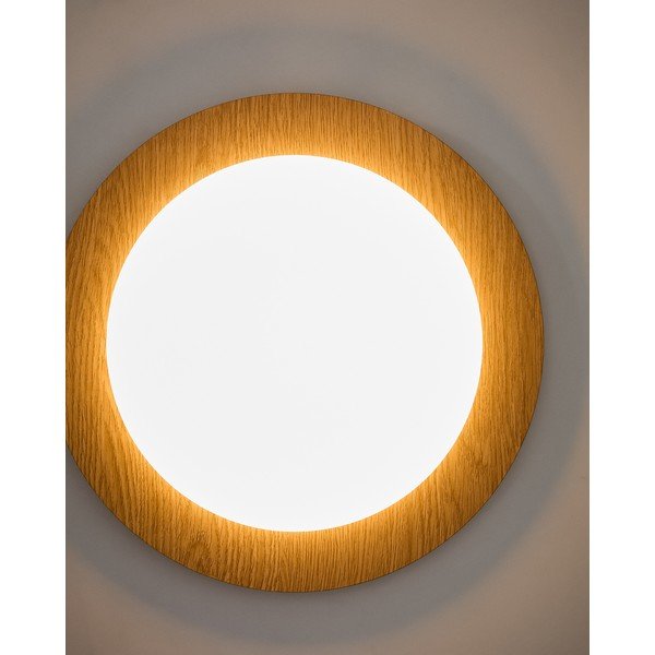Natūralios spalvos iš metalo sieninė lempa LED ø 40 cm Novae – Kave Home-image-2