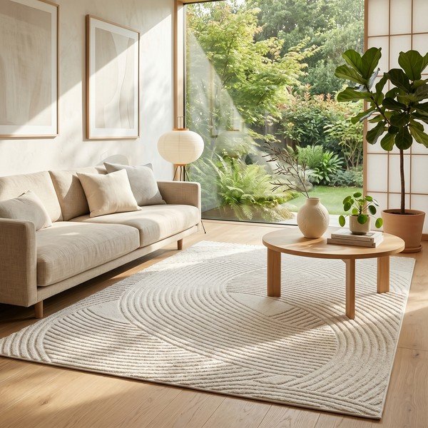 Kreminės spalvos kilimas 120x170 cm Zephyr – ESTE-image-1