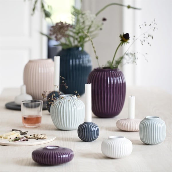 Balta porcelianinė žvakidė Kähler Design Hammershoi, ⌀ 10 cm-image-4