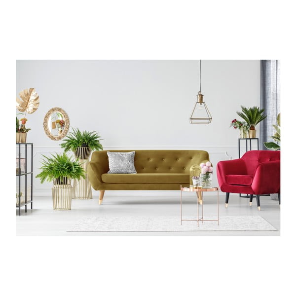 Dviejų vietų aukso spalvos sofa Mazzini Sofas Amelie-image-4