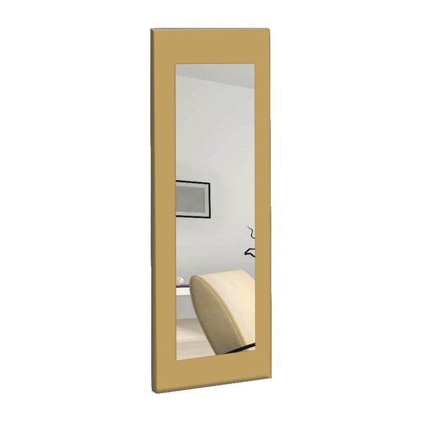 Sieninis veidrodis su geltonu rėmu Oyo Concept Chiva, 40 x 120 cm
