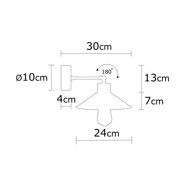 Turkio spalvos/natūralios spalvos sieninė lempa ø 24 cm Manavgat – Opviq lights-image-3