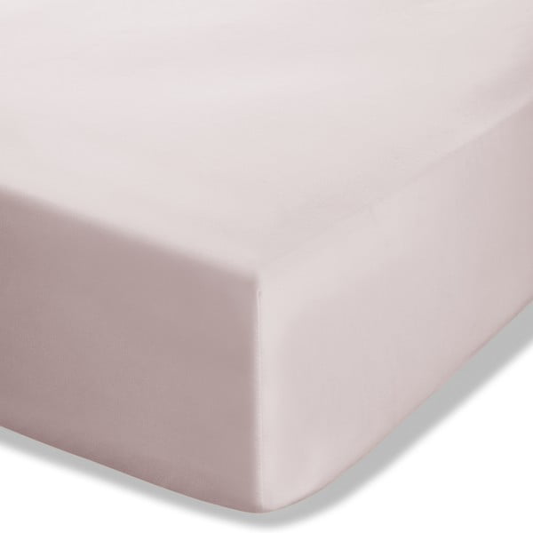 Šviesiai rožinės spalvos iš perkalio paklodė su guma 90x190 cm Easy Iron Percale – Catherine Lansfield