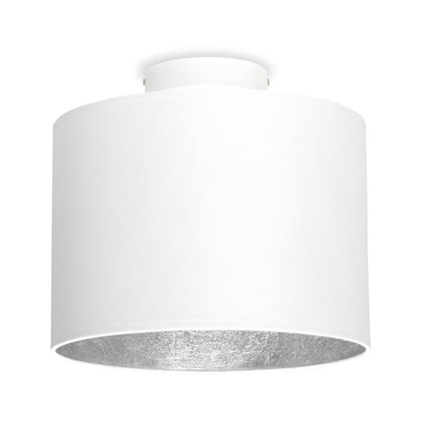 Baltas lubinis šviestuvas su sidabro spalvos detalėmis Sotto Luce MIKA S, ⌀ 25 cm