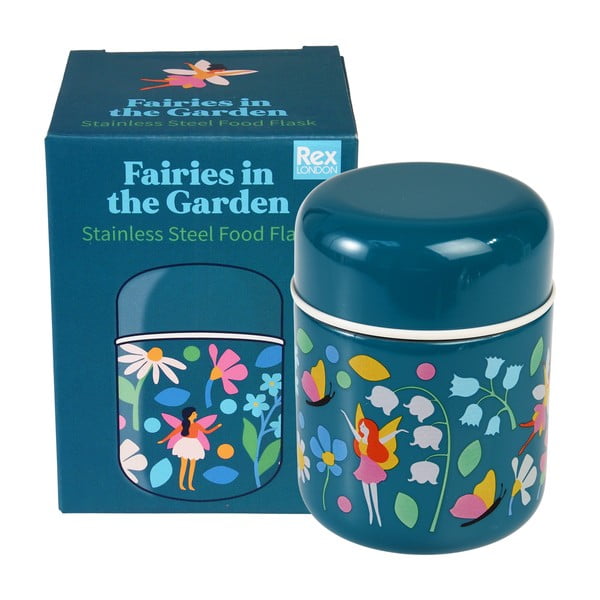 Mėlynos spalvos maistui/vaikams termosas 280 ml Fairies in the Garden – Rex London-image-3