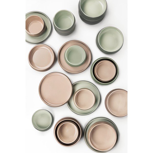 Skirta sriubai/skirta ramenui smėlio spalvos iš akmens masės maži dubenys 4 vnt. 1 l Terra Vira – Bonami Selection-image-1