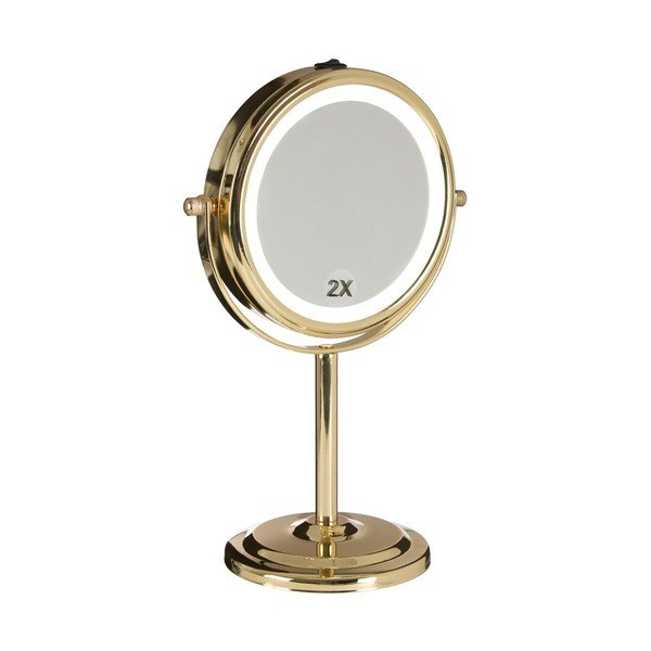 Kosmetinis veidrodis (didinimas 2x) su apšvietimu/didinantis ø 15 cm Cassini – Premier Housewares-image-3