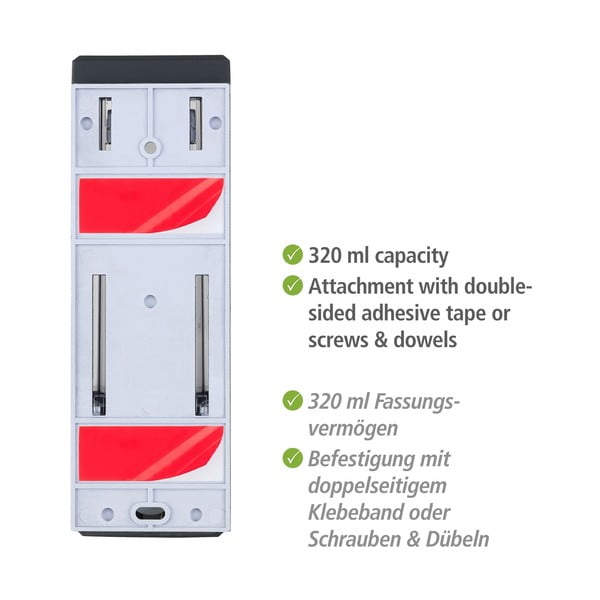 Sieninis plastikinis muilo dozatorius 0,32 l Istres - Wenko-image-4