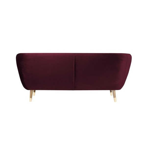 Mazzini Sofos Benito bordo spalvos aksomo sofa, 188 cm-image-4