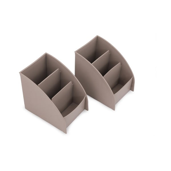 Iš plastiko vonios organizatorius smėlio spalvos makiažui – Hermia-image-1