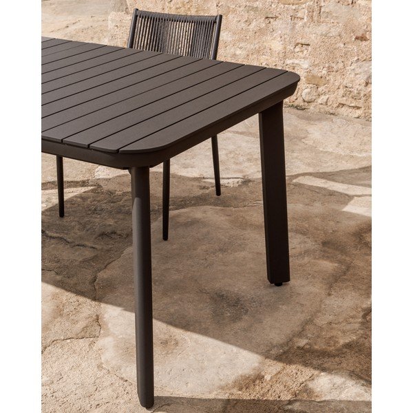 Iš metalo sodo valgomojo stalas 100x220 cm Izola – Kave Home-image-4