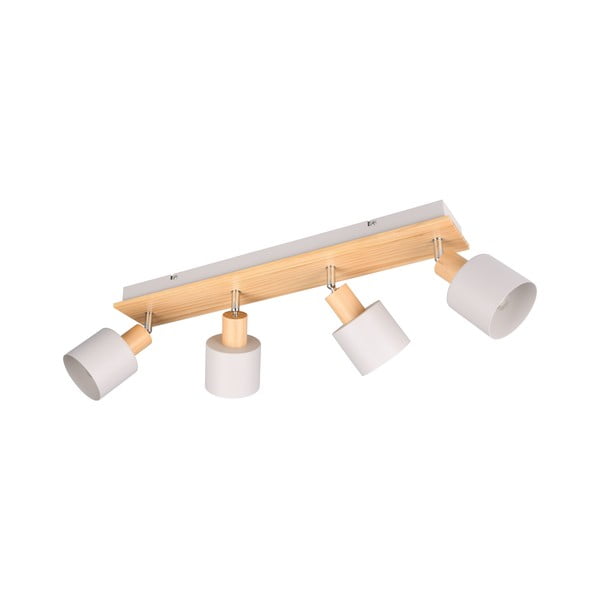 Taškinis šviestuvas baltos spalvos/natūralios spalvos ø 9 cm Shanti – Trio