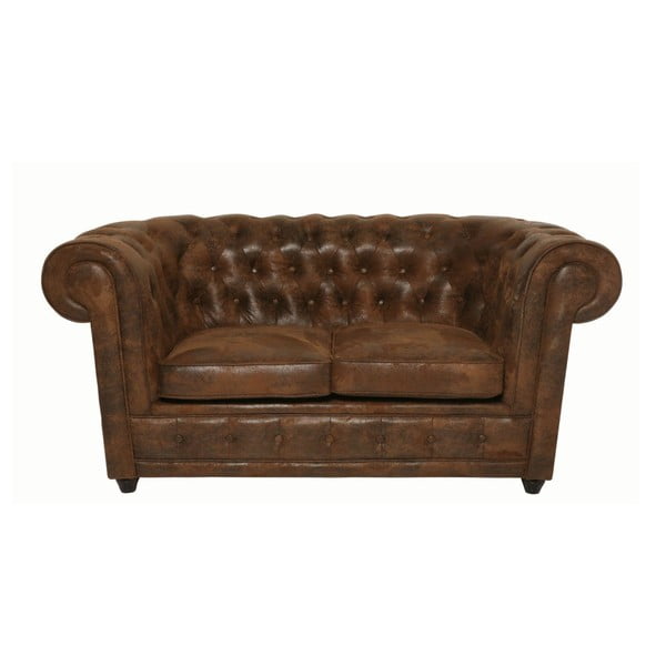 Ruda dvivietė sofa "Kare Design Oxford Vintage