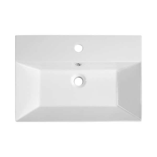 Iš keramikos praustuvas baltos spalvos 60x42 cm Sistema – Sapho-image-2