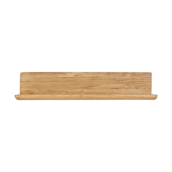 Šviesios natūralios spalvos iš ąžuolo masyvo sieninė lentyna 60 cm Salina – House Nordic-image-3