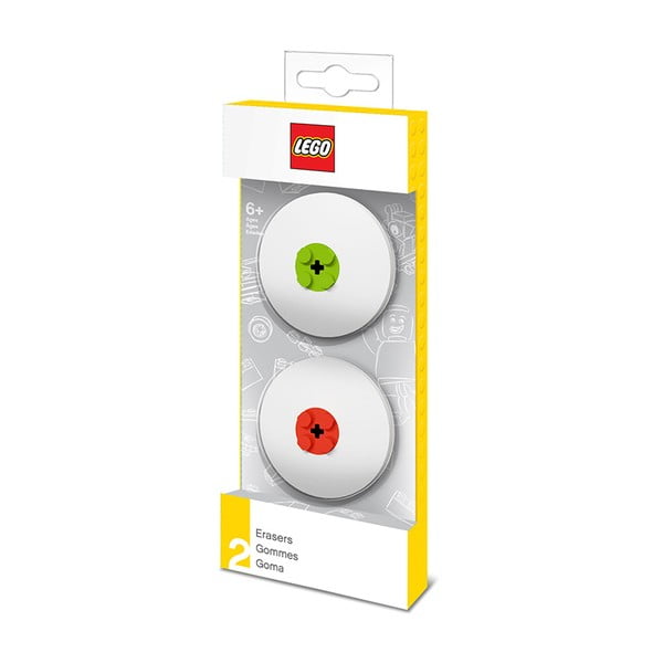2 LEGO® raudonųjų ir kalkinių trintukų rinkinys