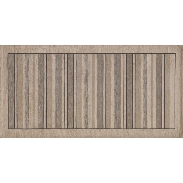 Veliūrinis smėlio spalvos kilimas Floorita Velour Tortora, 55 x 280 cm-image-1