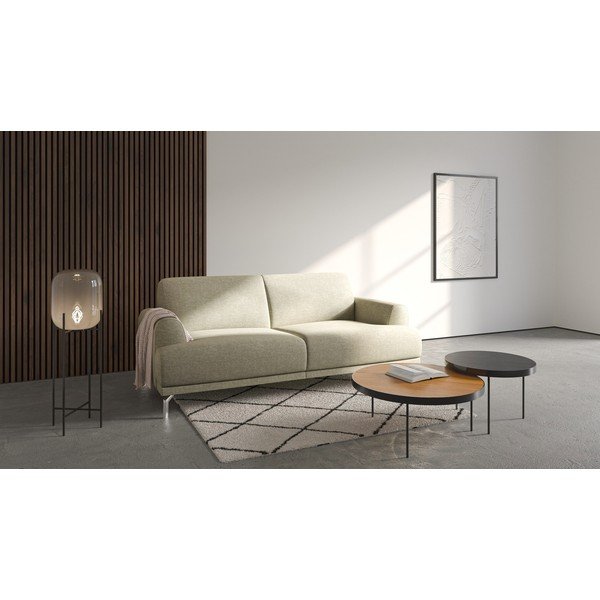Šviesios smėlio spalvos sofa MESONICA Puzo, 170 cm-image-1