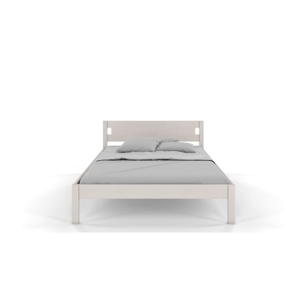 Balta pušies dvigulė lova 180x200 cm Laxbaken - Skandica-image-1