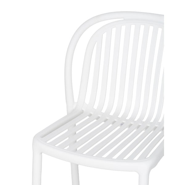 Baltos spalvos iš plastiko valgomojo kėdė Alia – Ixia-image-4