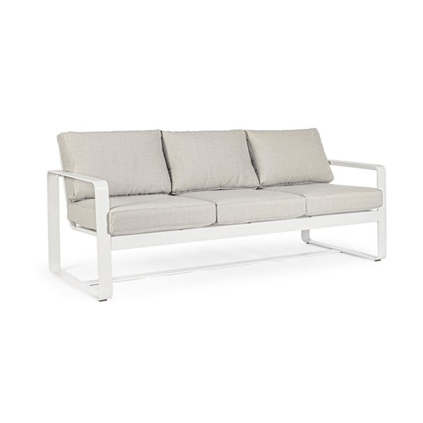 Baltos spalvos iš aliuminio sodo sofa Merrigan   – Bizzotto-image-3