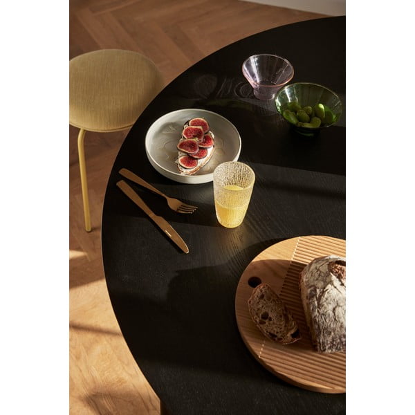 Apvalios formos valgomojo stalas juodos spalvos ø 140 cm Fjord – Hübsch-image-3