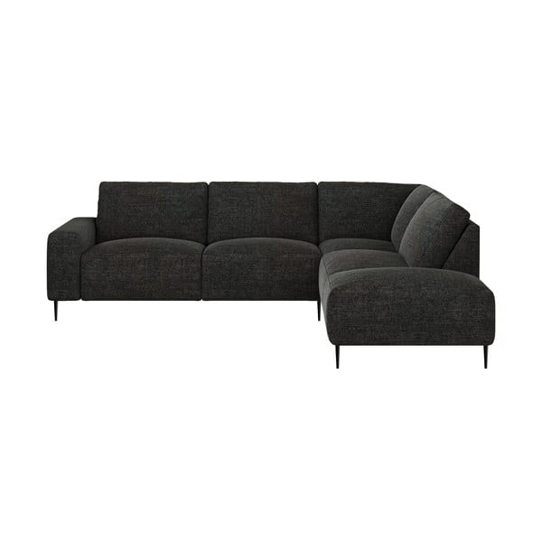 Antracito pilkos spalvos kampinė sofa Ghado Tendo, dešinysis kampas-image-2