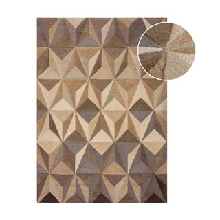 Iš vilnos kilimas smėlio spalvos 120x170 cm Reverie – Flair Rugs