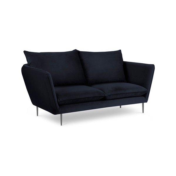 Tamsiai mėlyna aksominė sofa Mazzini Sofas Acacia, ilgis 175 cm-image-4