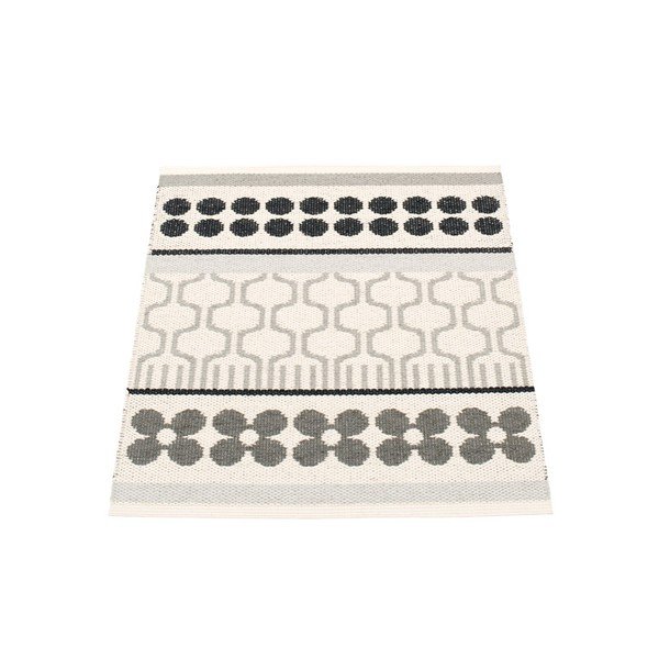 Pilkos spalvos/kreminės spalvos lauko ir vidaus kilimas 70x90 cm Asta Warm Grey – Pappelina-image-1