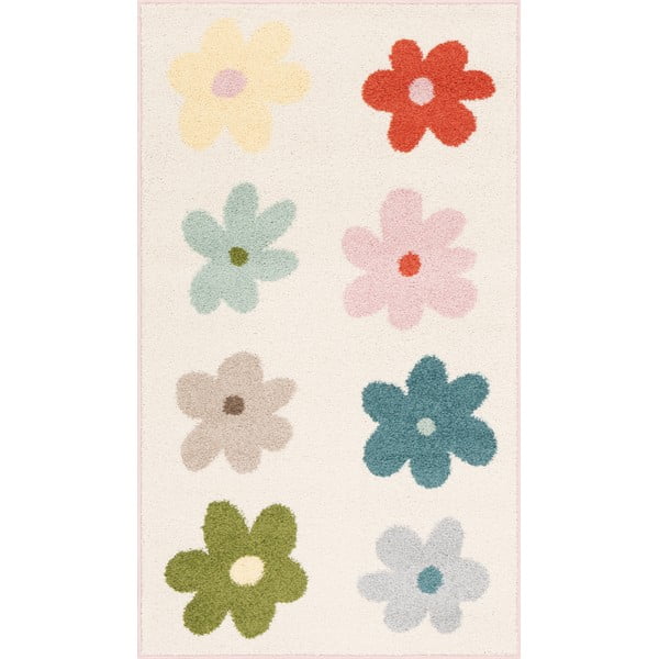 Dramblio kaulo spalvos vaikiškas kilimas 120x170 cm Dazzy Cream – FD