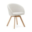 Kreminės spalvos iš audinio valgomojo kėdė Marvin – Kave Home