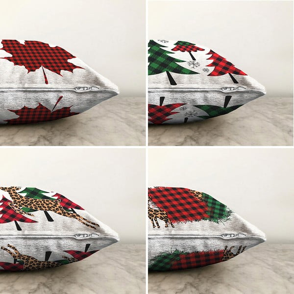 4 pagalvių užvalkalų rinkinys Minimalist Cushion Covers Leaf, 55 x 55 cm-image-1